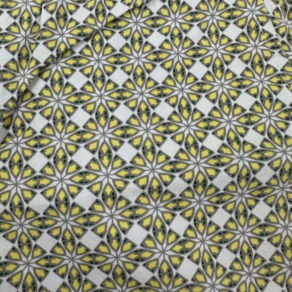 Banana Republic Multicolor Geometric Chino Shorts Sz 4 100% Cotton White Yellow - Picture 4 of 9